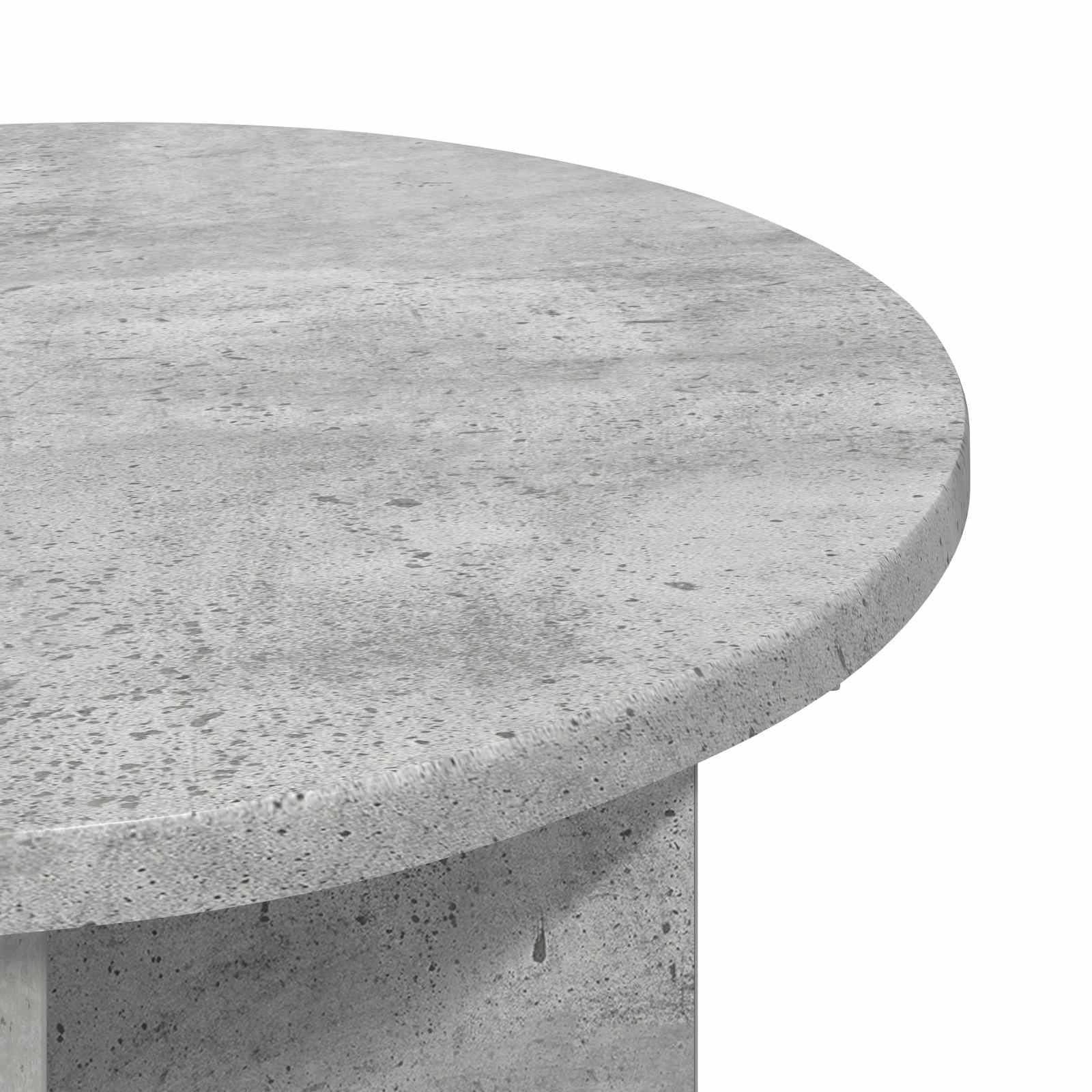 Stranska miza 2 pcs Betonsko siva Ø 39 x 38 cm Inženirski les - slika 5