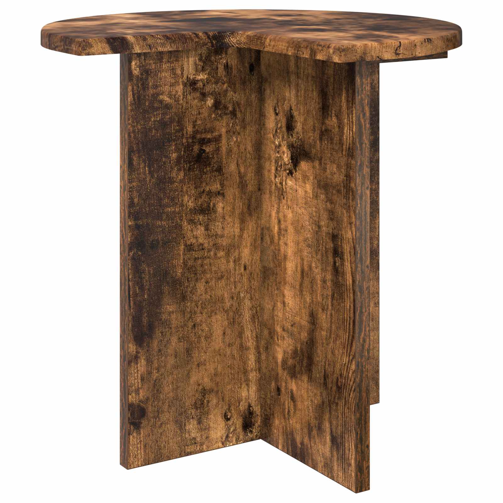 vidaXL Masă laterală Stejar fumuriu Ø 39 x 38 cm Lemn prelucrat
