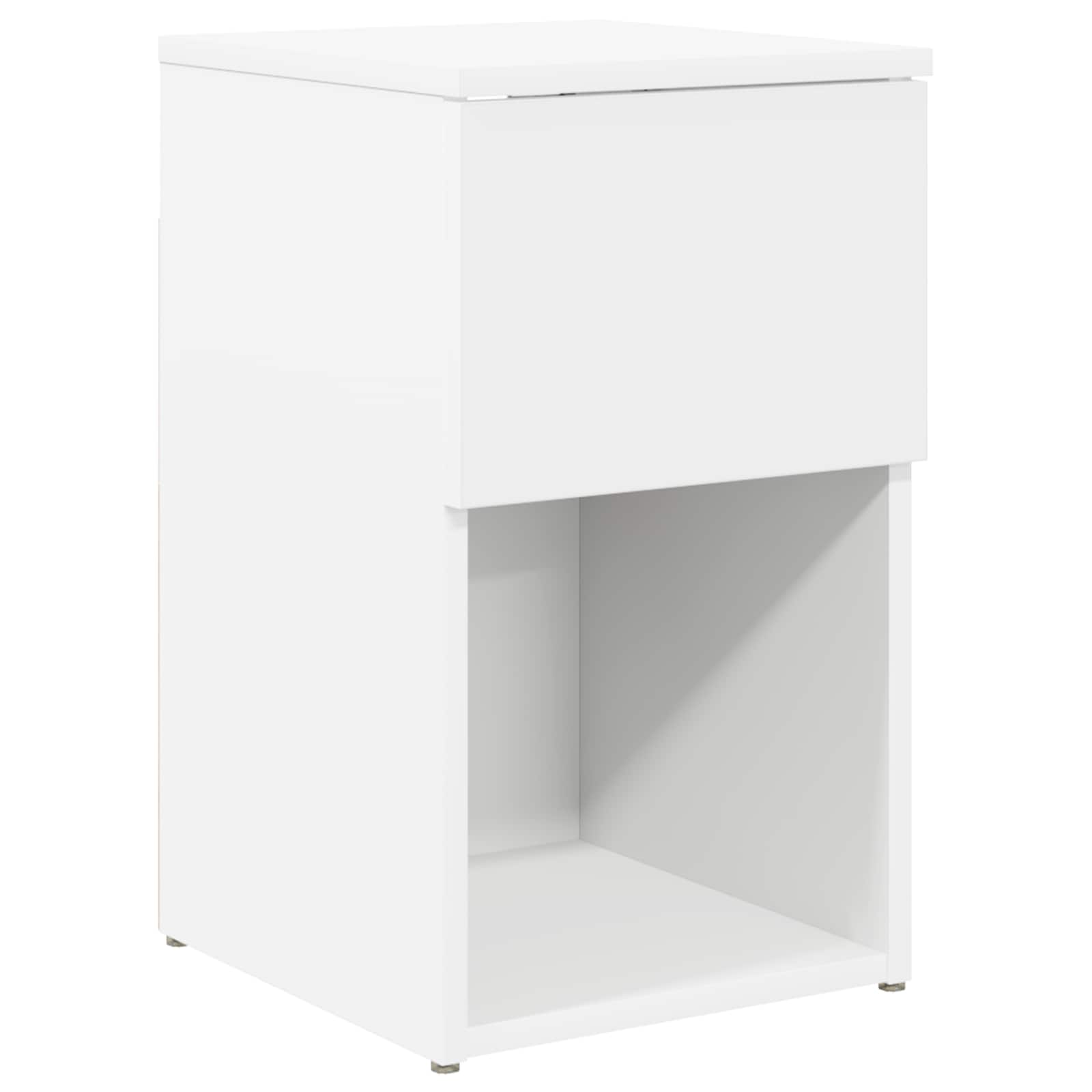 vidaXL Dulap de pat Alb 29 x 31,5 x 49 cm Lemn prelucrat