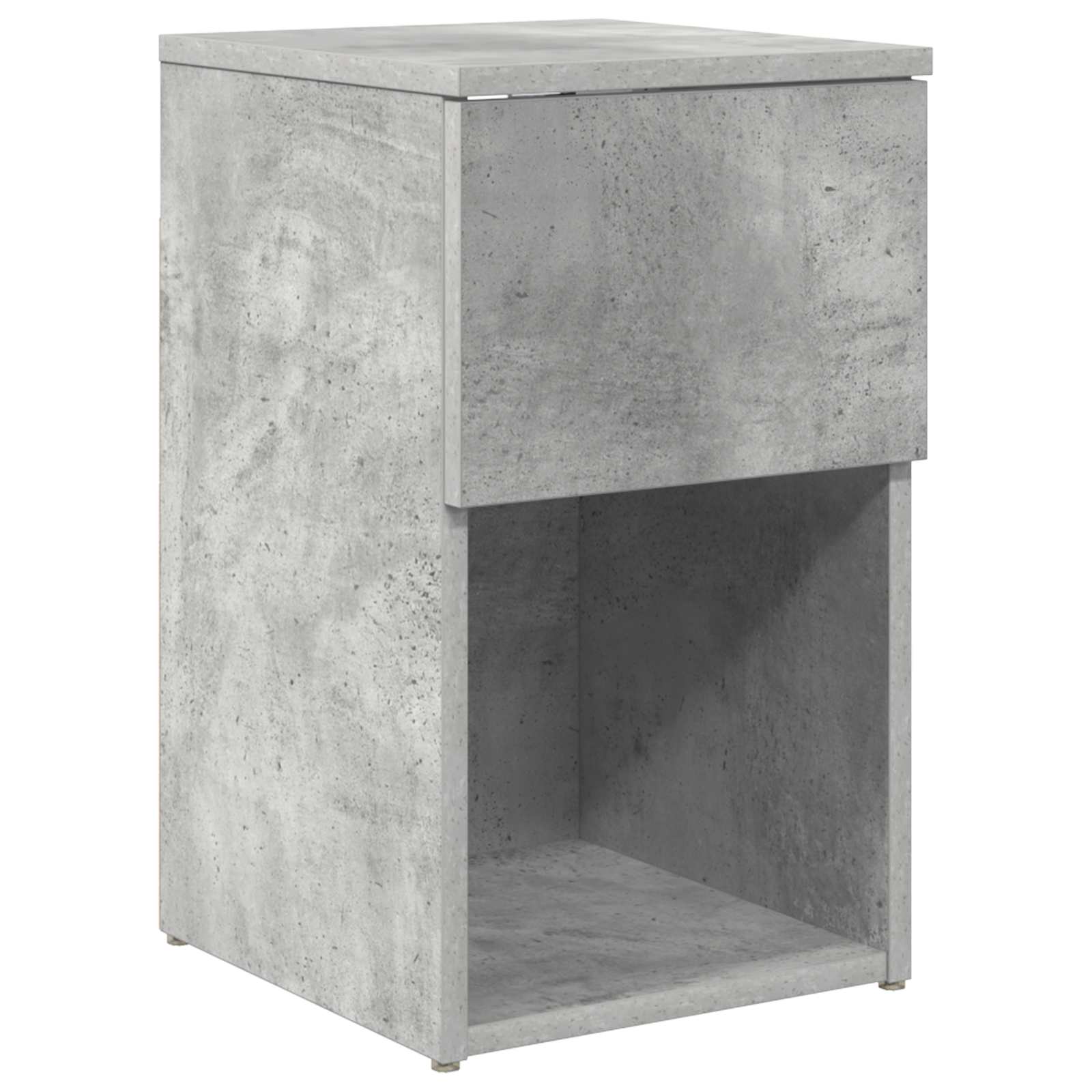 vidaXL Dulap de pat Gri Beton 29 x 31,5 x 49 cm Lemn prelucrat