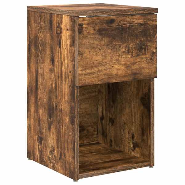 vidaXL Voodikapp Suitsutatud tamm 29 x 31,5 x 49 cm Tehispuit