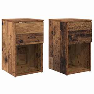 Zásuvka pod postel 2 pcs Staré dřevo 29 x 31,5 x 49 cm - obrázek 2