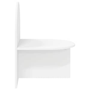 Noční stolek 2 pcs Bílá 48 x 49 x 65 cm Dřevěný materiál - obrázek 7