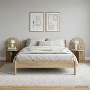 Noční stolek 2 pcs Dub sonoma 48 x 49 x 65 cm Dřevěný materiál - obrázek 4