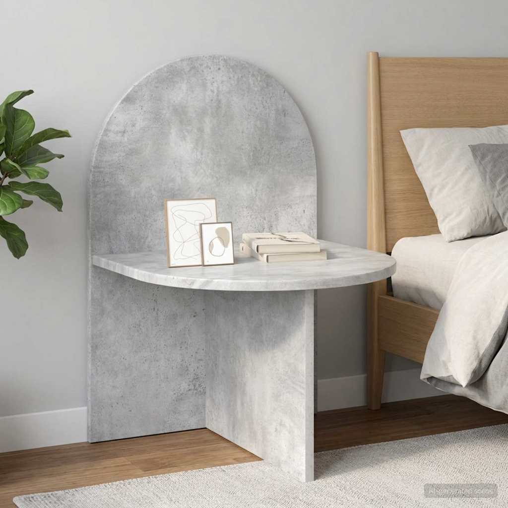 vidaXL Noptieră Gri Beton 48 x 49 x 65 cm Lemn prelucrat