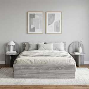 Nočna omarica 2 pcs Siva Sonoma 48 x 49 x 65 cm
