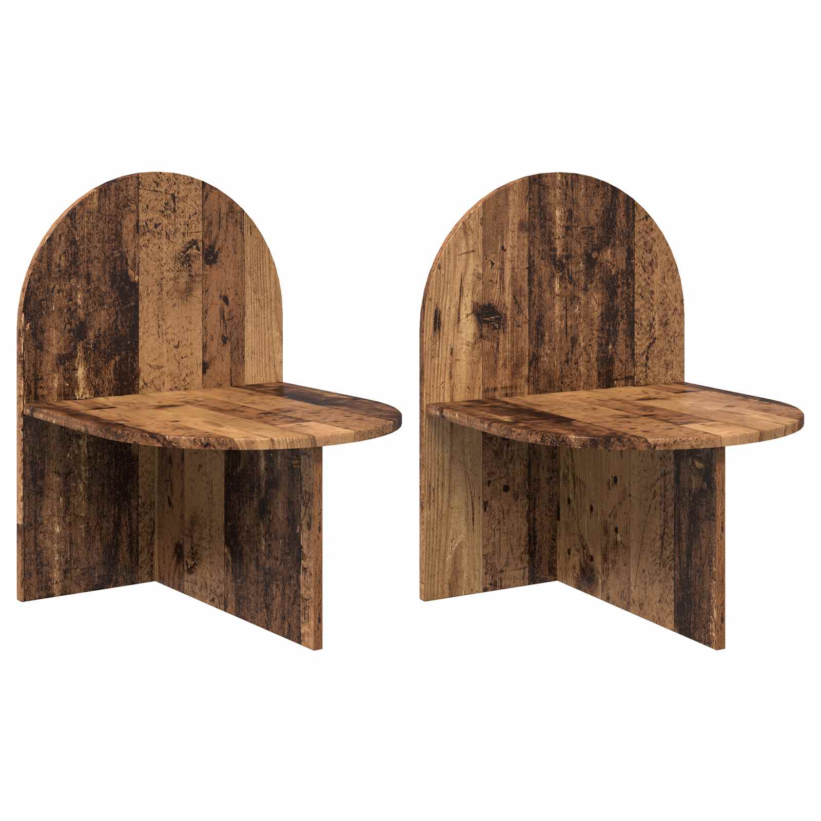Stolik nocny 2 szt. Stare drewno 48 x 49 x 65 cm