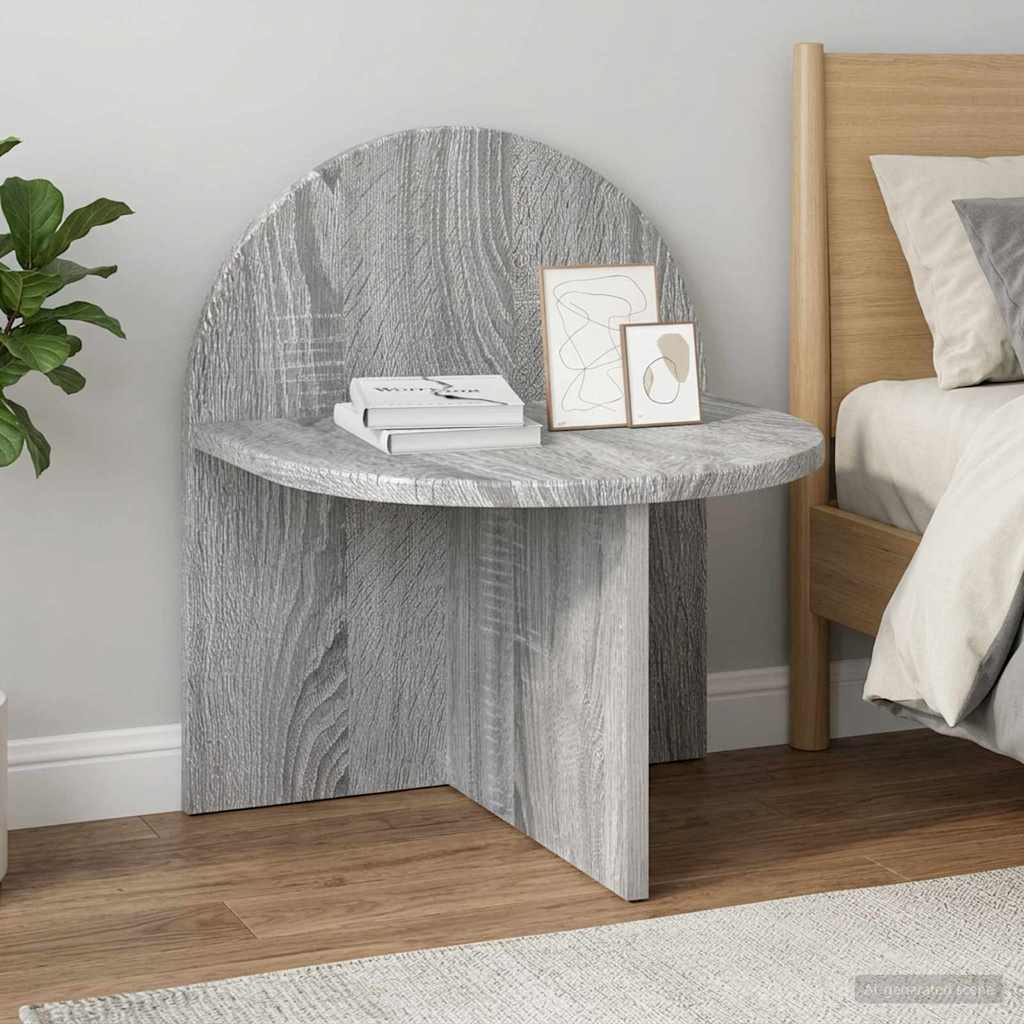 vidaXL Noptieră Sonoma gri 40 x 35,5 x 45,5 cm Lemn prelucrat
