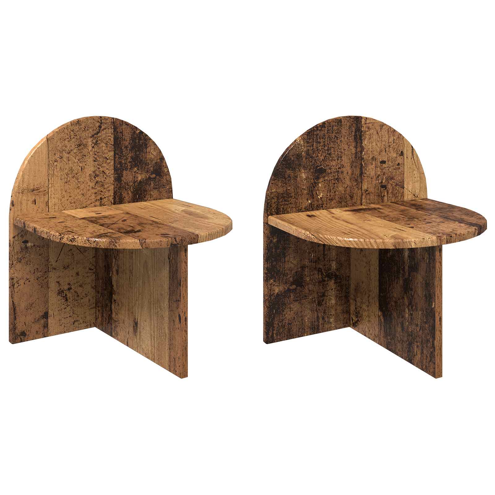vidaXL Noptieră 2 pcs Lemn vechi 40 x 35,5 x 45,5 cm Lemn prelucrat