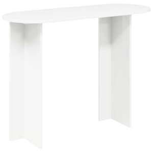 vidaXL Konsoollaud Valge 100 x 39,5 x 75 cm Tehispuit