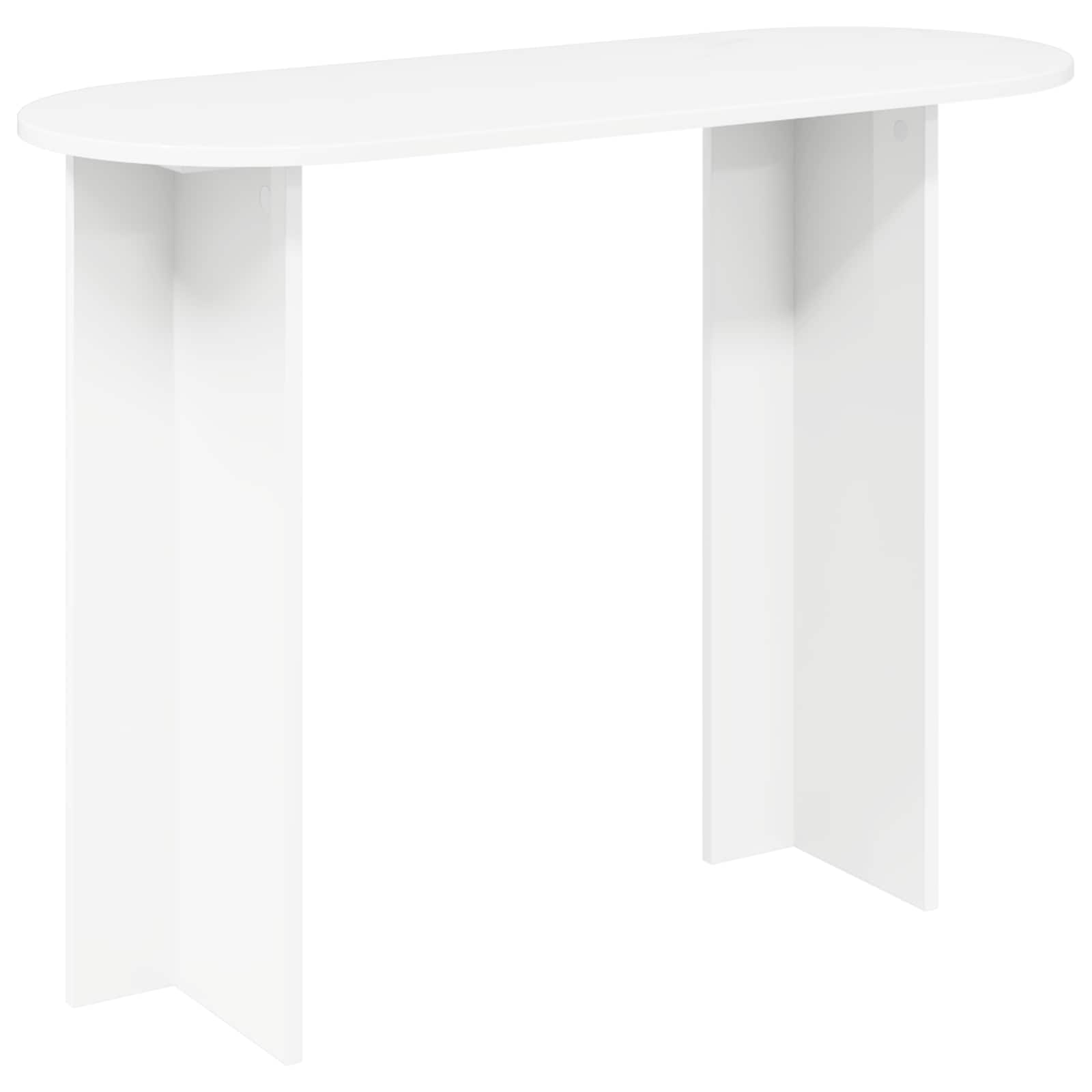 vidaXL Masă de consolă Alb 100 x 39,5 x 75 cm Lemn prelucrat