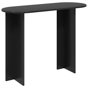 vidaXL Konsoollaud Must tamm 100 x 39,5 x 75 cm Tehispuit