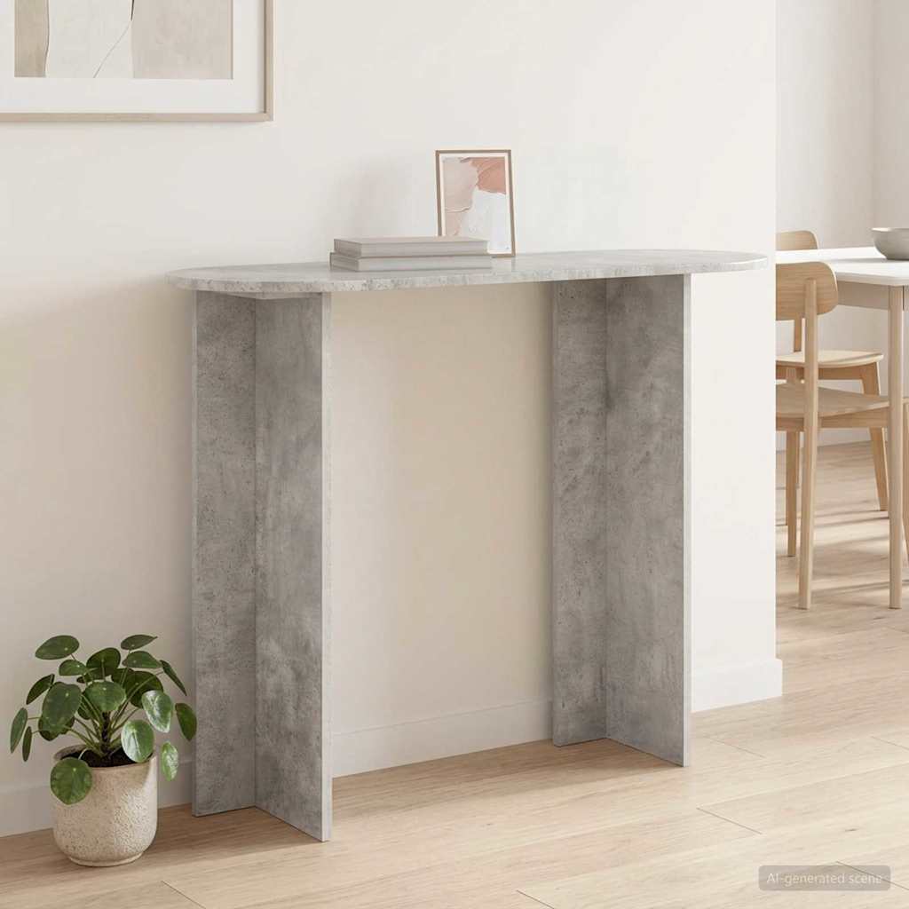 Konzolový stolek s úložištěm Betonově šedá 100 x 39,5 x 75 cm - obrázek 4