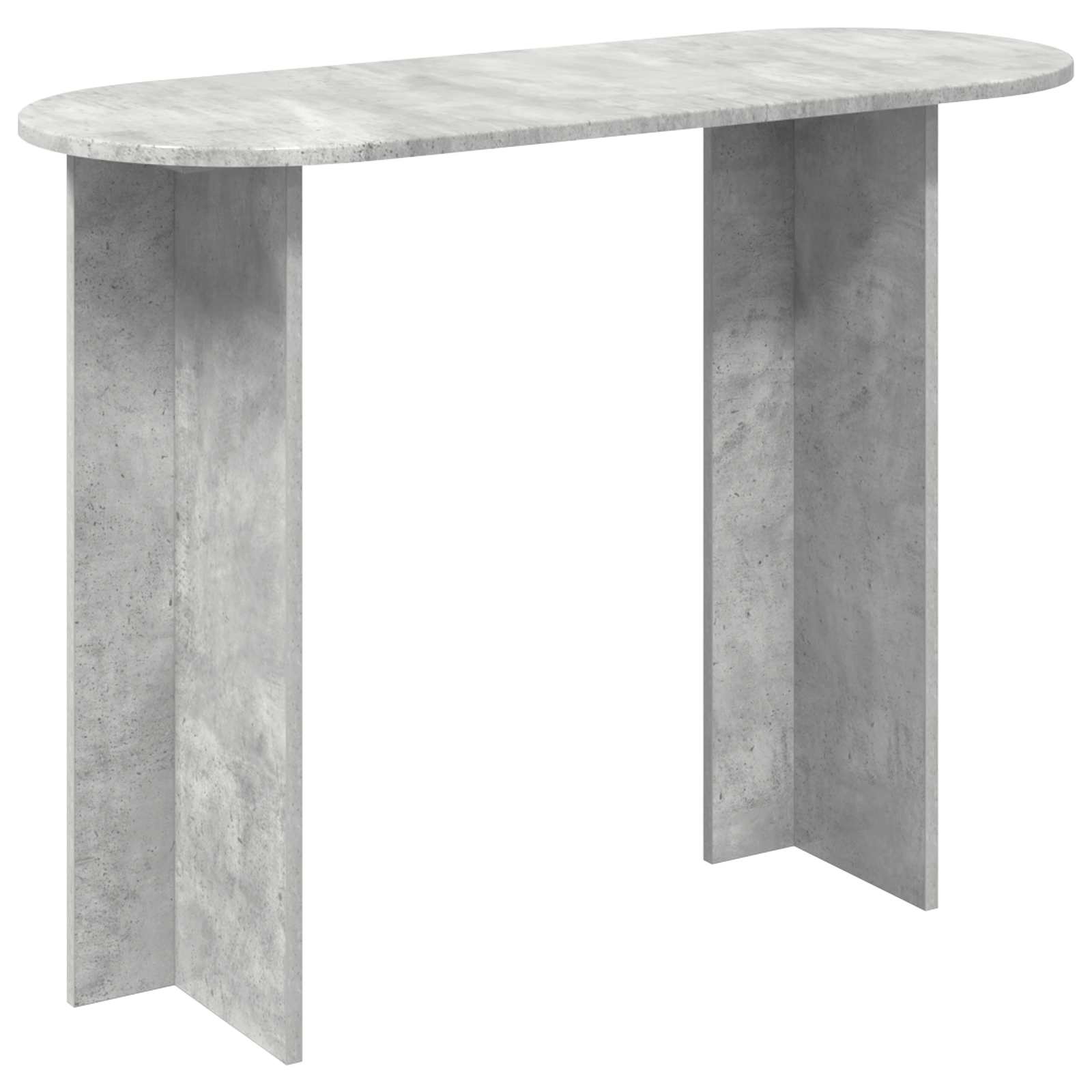 vidaXL Masă de consolă Gri Beton 100 x 39,5 x 75 cm Lemn prelucrat