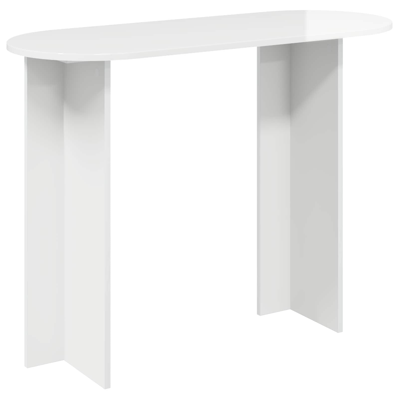 Konzolový stolek Bílá s vysokým leskem 100 x 39,5 x 75 cm - obrázek 2