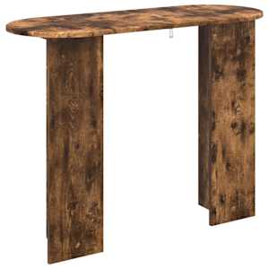Konzolový stolek s úložištěm Kouřový dub 100 x 39,5 x 75 cm - obrázek 7