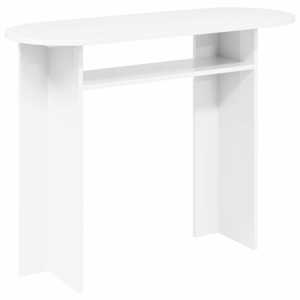 vidaXL Konsoollaud Valge 100 x 39,5 x 75 cm Tehispuit