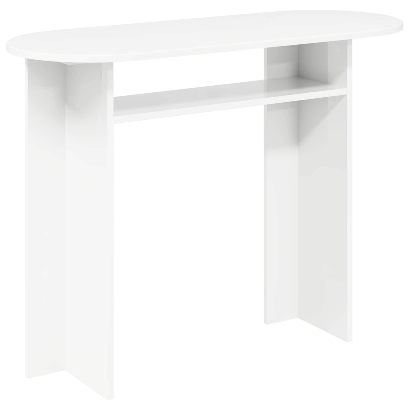 vidaXL Masă de consolă Alb 100 x 39,5 x 75 cm Lemn prelucrat