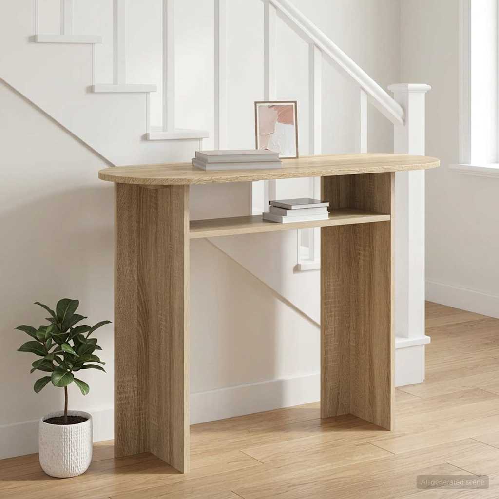 vidaXL Masă de consolă Stejar Sonoma 100 x 39,5 x 75 cm Lemn prelucrat
