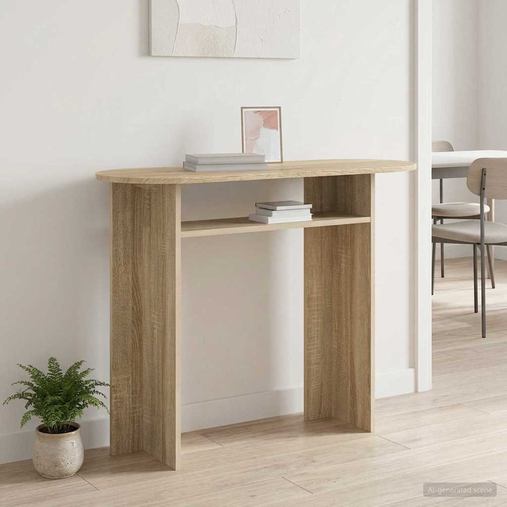 Konzolový stolek Dub sonoma 100 x 39,5 x 75 cm Kompozitní dřevo - obrázek 4