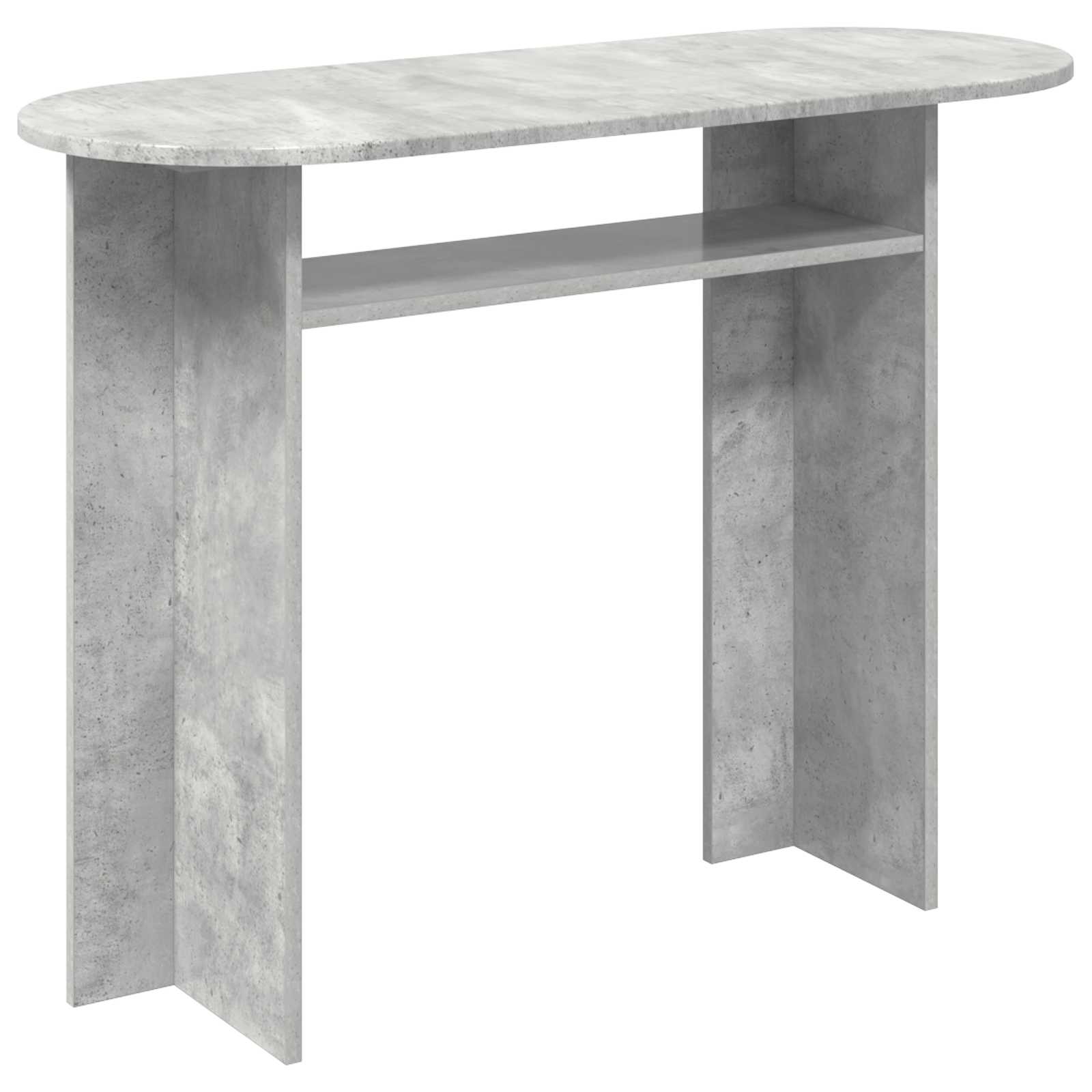 vidaXL Masă de consolă Gri Beton 100 x 39,5 x 75 cm Lemn prelucrat