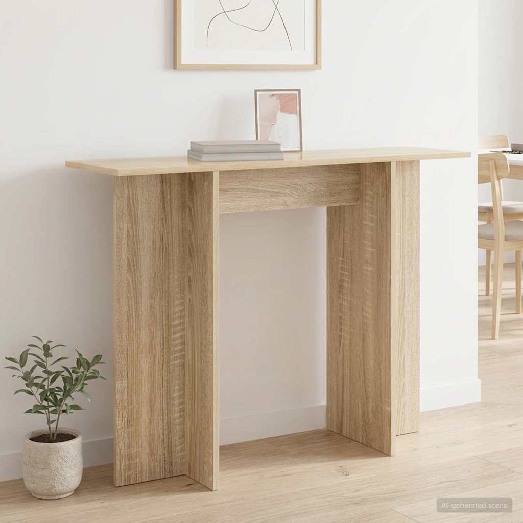 vidaXL Masă de consolă Stejar Sonoma 100 x 30 x 75 cm Lemn prelucrat