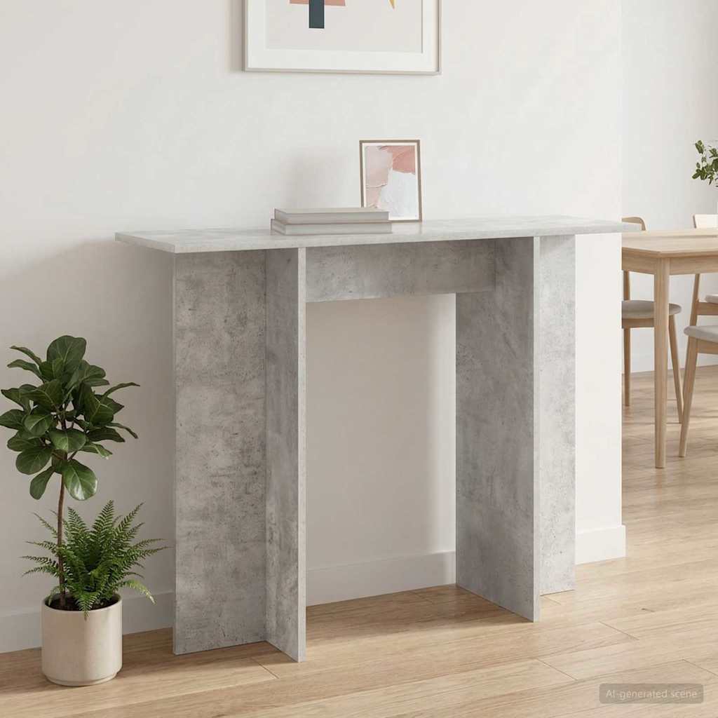 vidaXL Masă de consolă Gri Beton 100 x 30 x 75 cm Lemn prelucrat