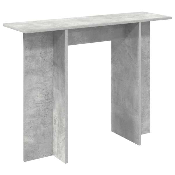 vidaXL Konsoollaud Betoonhall 100 x 30 x 75 cm Tehispuit