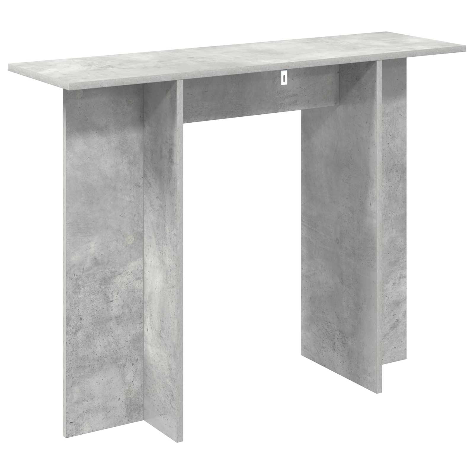 Konzolna miza Betonsko siva 100 x 30 x 75 cm Inženirski les - slika 7
