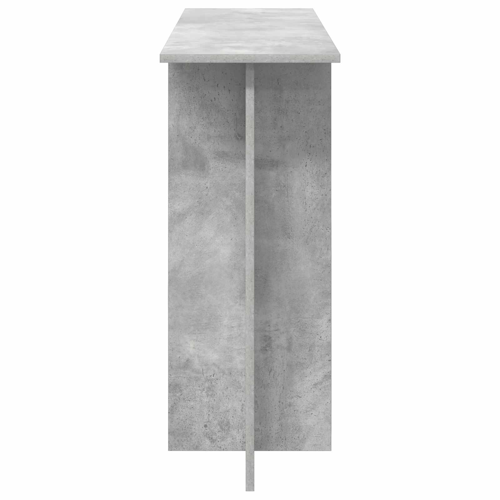 Konzolna miza Betonsko siva 100 x 30 x 75 cm Inženirski les - slika 6