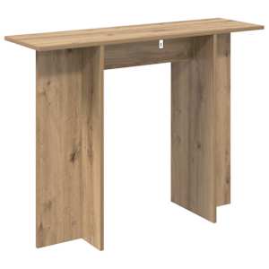Konzolový stolek Dub artisan 100 x 30 x 75 cm Kompozitní dřevo - obrázek 7