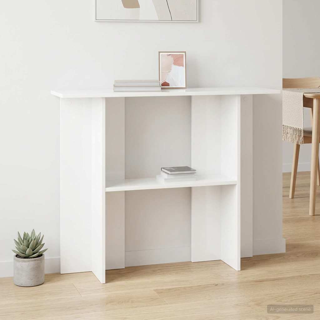 vidaXL Masă de consolă Alb 100 x 30 x 75 cm Lemn prelucrat