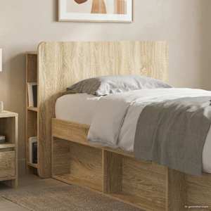 Posteljna glava s shranjevanjem Sonoma hrast Inženirski les