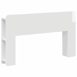 Posteljna glava s shranjevanjem Bela Inženirski les