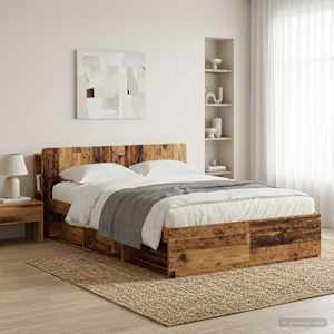 Posteljna glava s shranjevanjem Star les Inženirski les