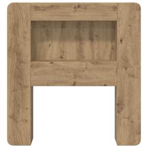 Čelo postele se skříňkou Dub artisan 80 cm Dřevěný materiál - obrázek 5