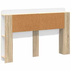 Čelo postele se skříňkou s úložištěm Dub sonoma - obrázek 7