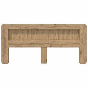 Čelo postele se skříňkou Dub artisan 180 cm Dřevěný materiál - obrázek 5