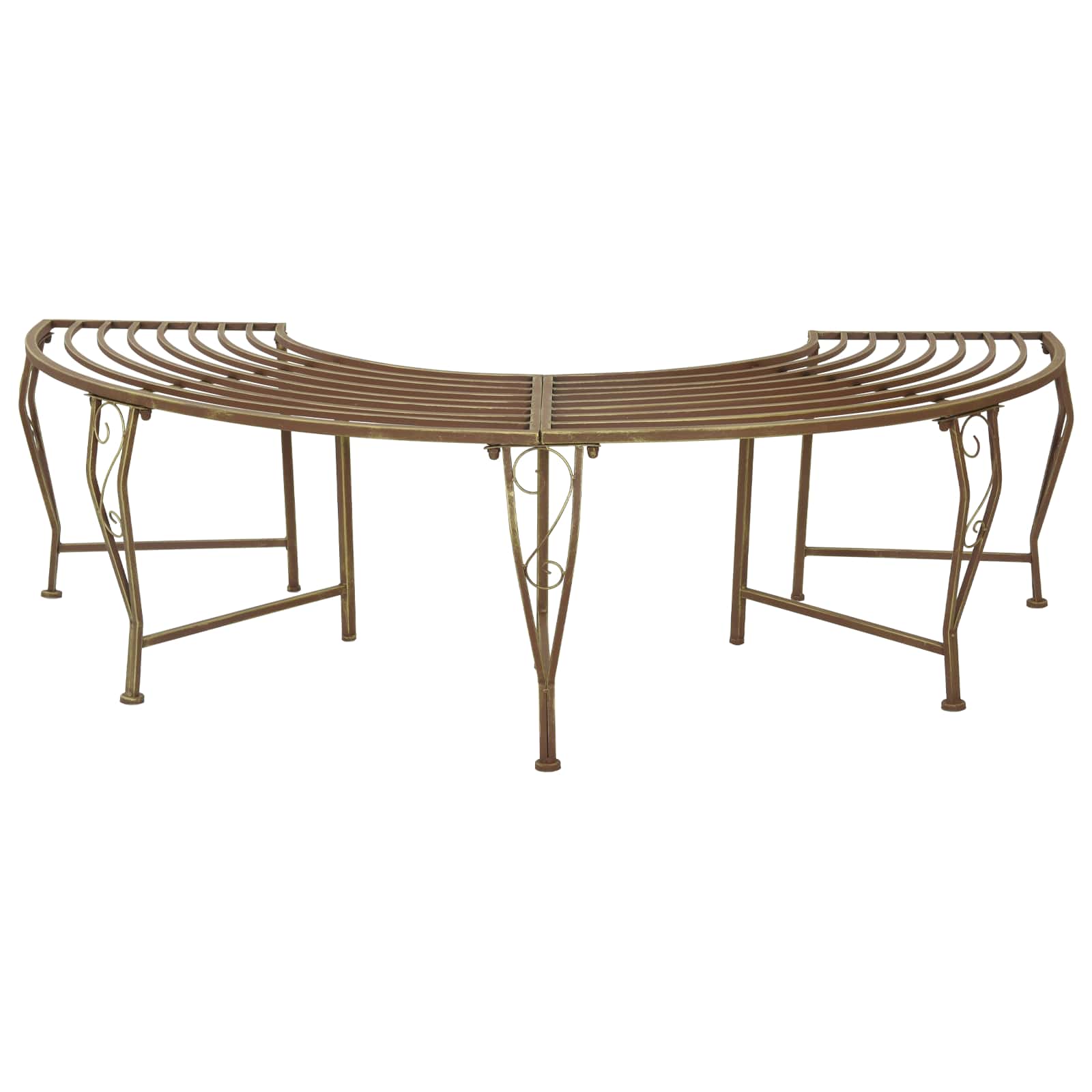 vidaXL Bancă cu arbori 4-Număr de locuri 160 x 80 x 44 cm Oțel