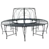 vidaXL Puu pink 8 -kohaline &Oslash; 160 x 89 cm steel H&otilde;behall &Uuml;mmargune