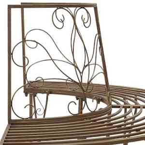 Stromová lavička 4-Počet míst 160 x 80 x 89 cm Ocel - obrázek 5