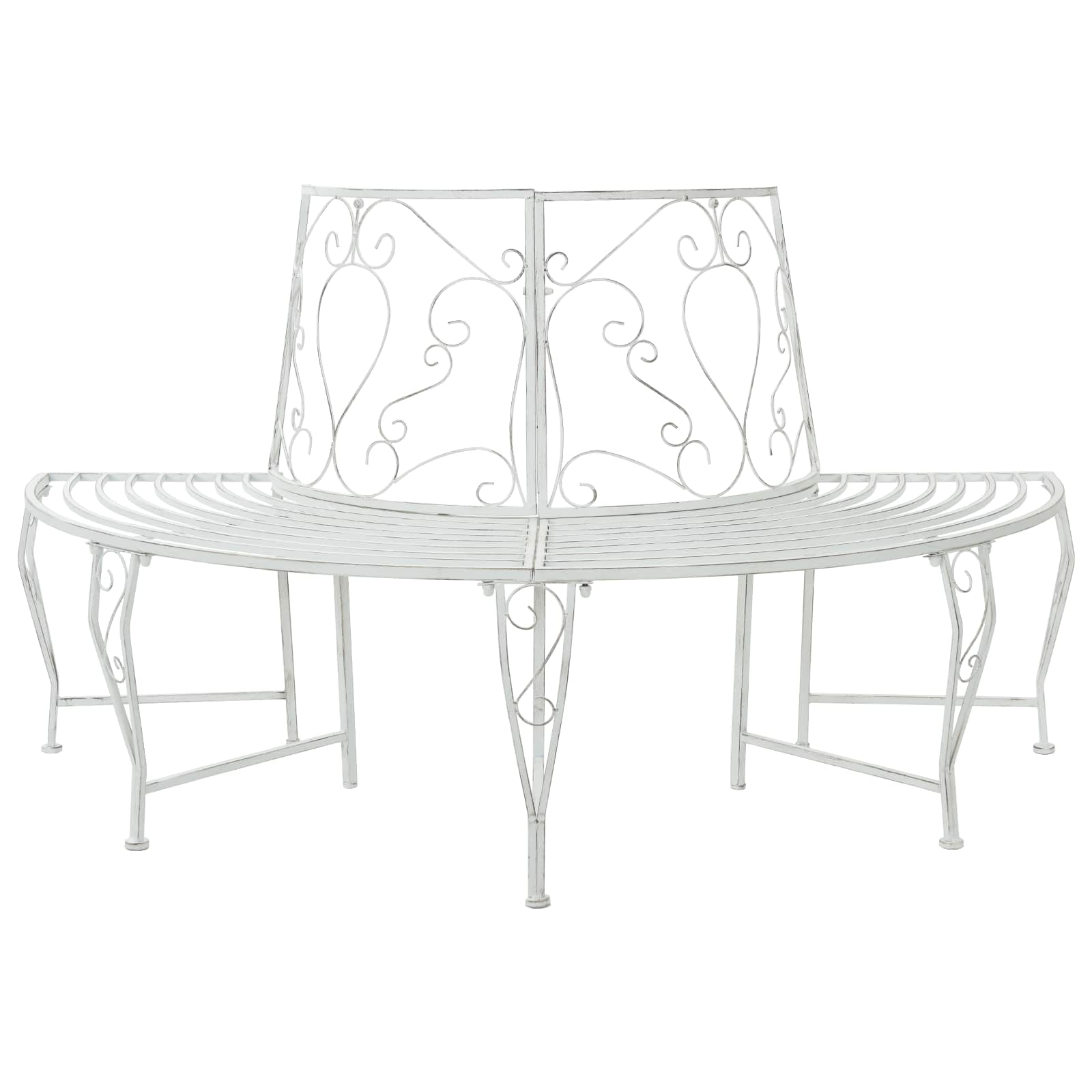 vidaXL Bancă cu arbori 4-Număr de locuri 160 x 80 x 89 cm Oțel