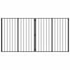 vidaXL Koera Aed 2 Panels Must 100 x 100 cm Tsingitud teras