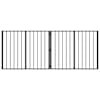 vidaXL Koera Aed 2 tk Must 100 x 80 cm Tsingitud teras