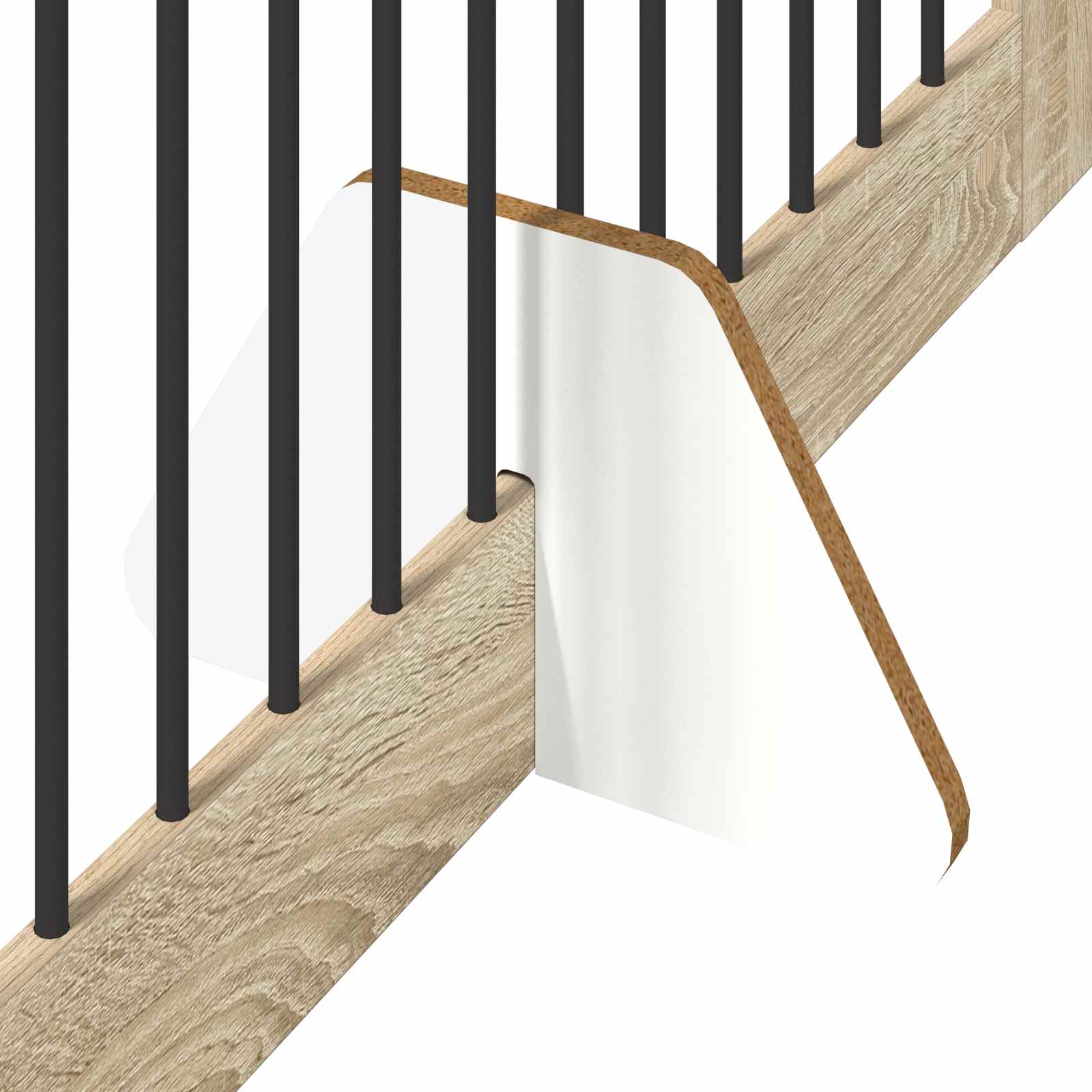Vrata za pse z stojali 2 pcs Sonoma hrast 100 x 100 cm - slika 7