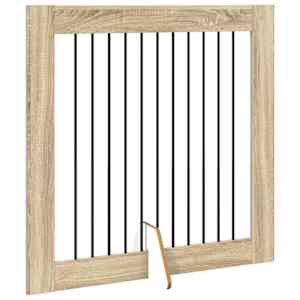 Skládací psí brána se stojany 2 pcs Dub sonoma 200,5 cm - obrázek 4