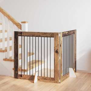 Vrata za pse z stojali 2 pcs Star les 100 x 100 cm