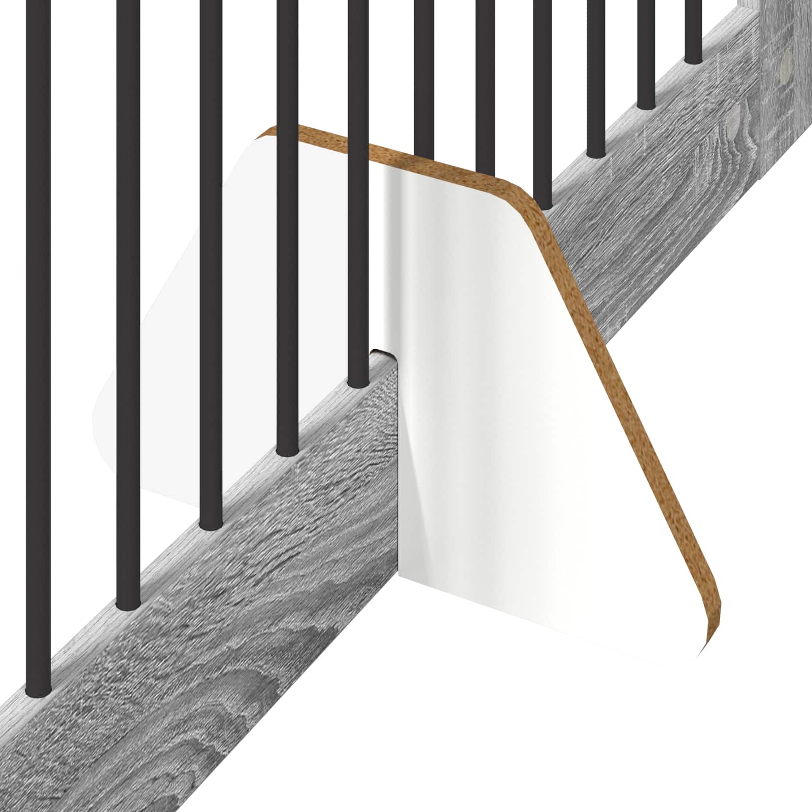 Hondenhekje met standaards 4 pcs Grijs sonoma 100 x 100 cm image 7