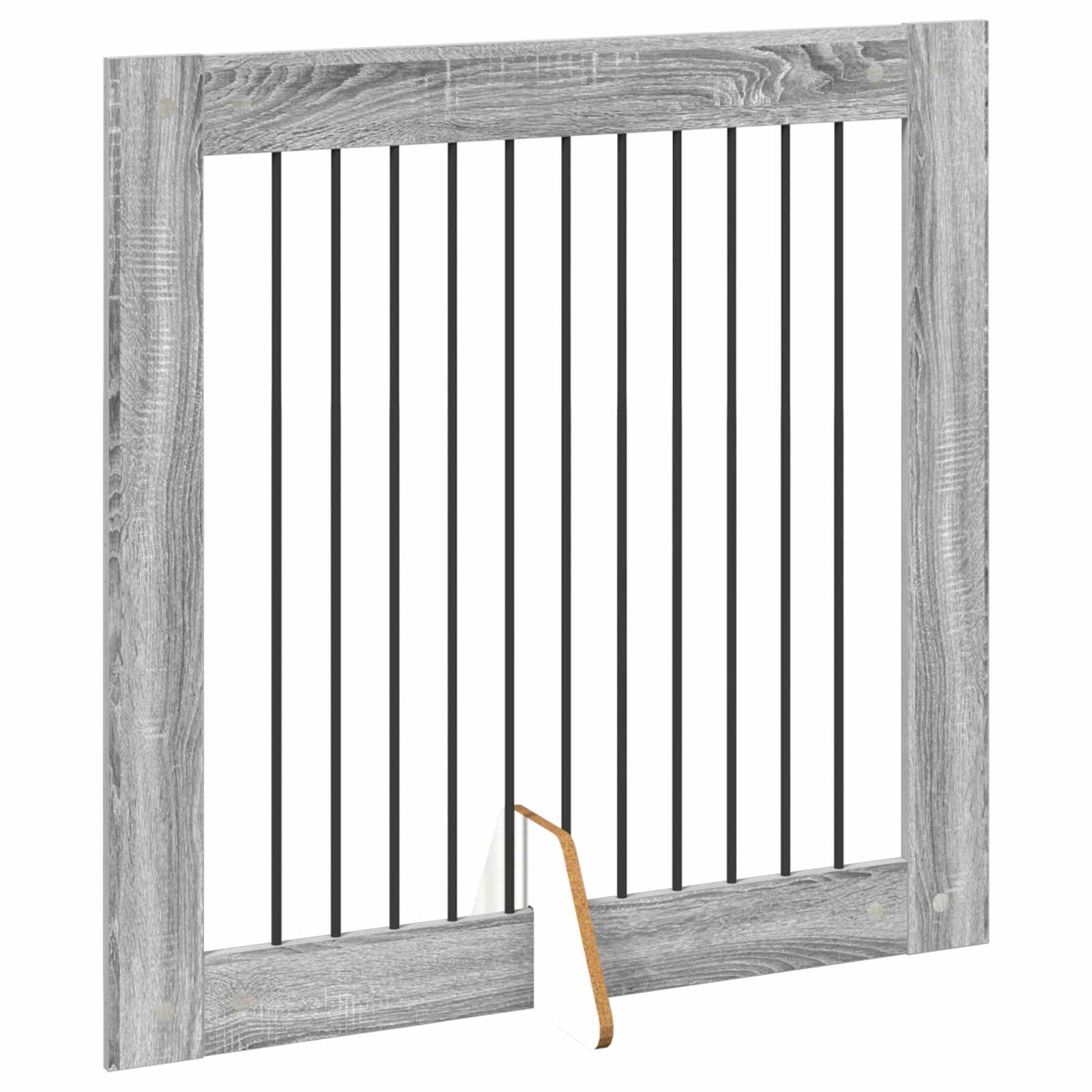 Hondenhekje met standaards 4 pcs Grijs sonoma 100 x 100 cm image 5