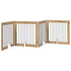 Skládací psí brána se stojany 4 pcs Dub artisan 401 cm - obrázek 2